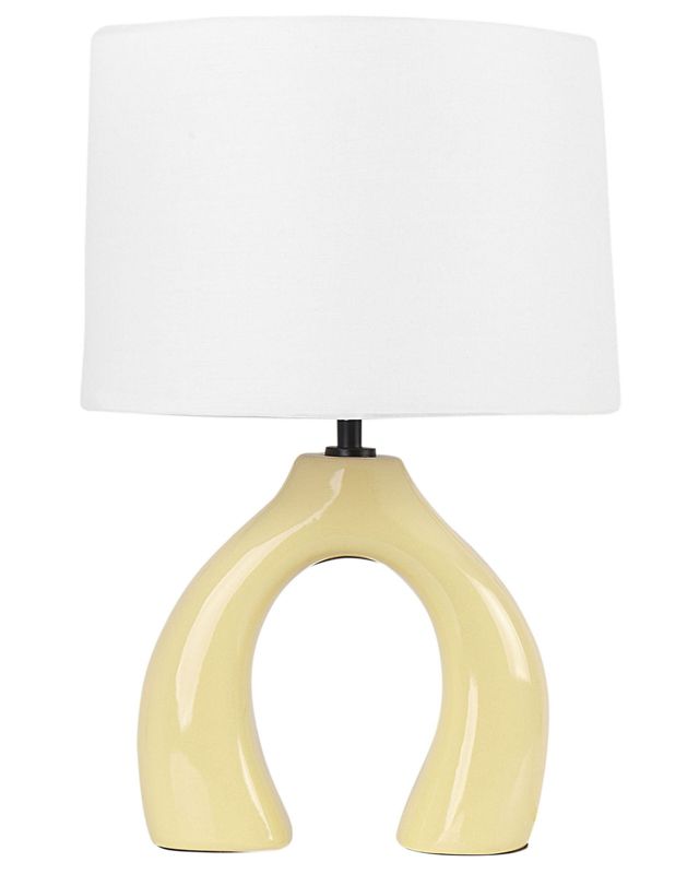 Lampa stołowa Abbie Ceramika Żółty 1 szt.