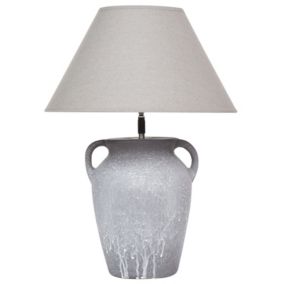 Lampa stołowa Agefet Ceramika Szary 1 szt.