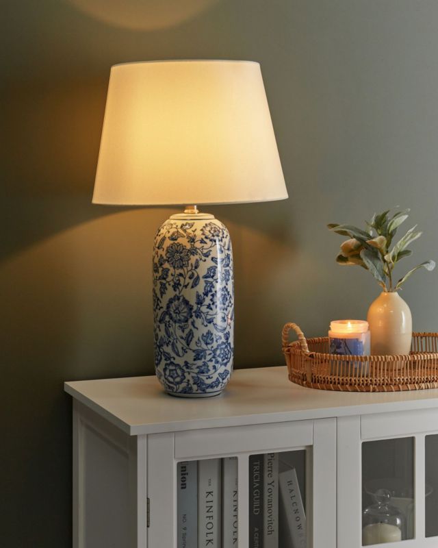 Lampa stołowa Aibonito Porcelana Biały 1 szt.