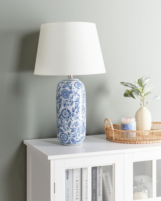 Lampa stołowa Aibonito Porcelana Biały 1 szt.