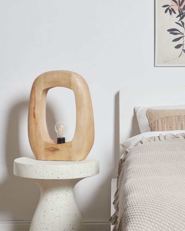 Lampa stołowa Ajay Jasne drewno 1 szt.