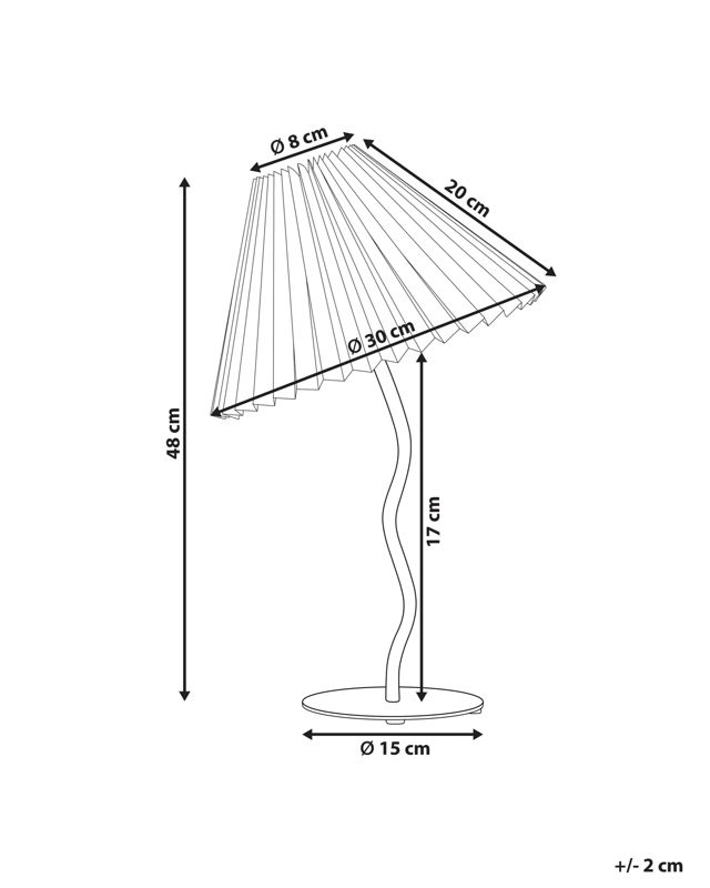 Lampa stołowa Alwero Metal Biały 1szt.
