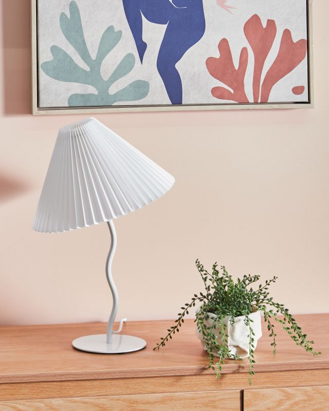 Lampa stołowa Alwero Metal Biały 1szt.