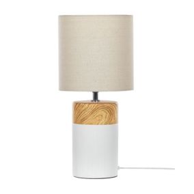 Lampa stołowa Alzeya Ceramika Biały 1szt.