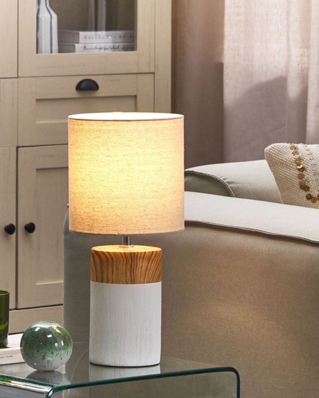 Lampa stołowa Alzeya Ceramika Biały 1szt.