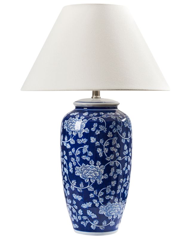 Lampa stołowa Angeles Porcelana Niebieski 1 szt.