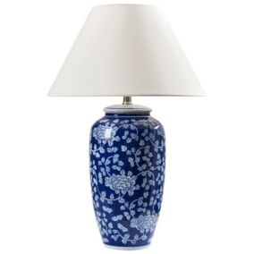 Lampa stołowa Angeles Porcelana Niebieski 1 szt.