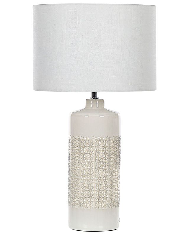 Lampa stołowa Anseba Ceramika Złamana biel 1 szt.