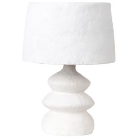 Lampa stołowa Arapey Papier-mâché Biały 1 szt.
