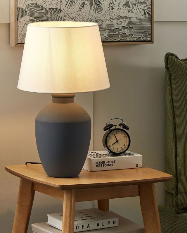 Lampa stołowa Arcos Ceramika Szary 1 szt.
