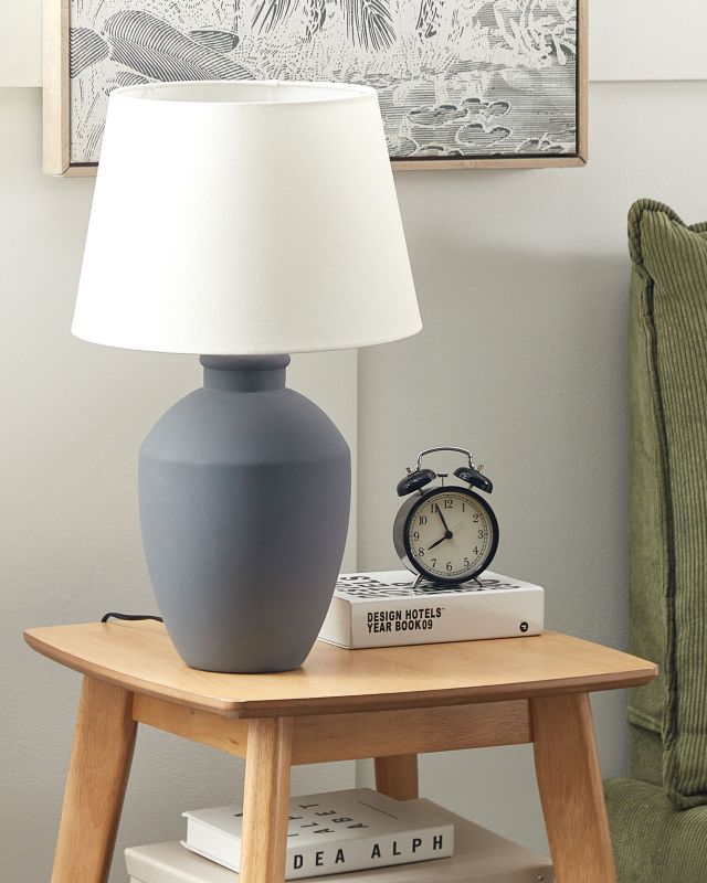 Lampa stołowa Arcos Ceramika Szary 1 szt.