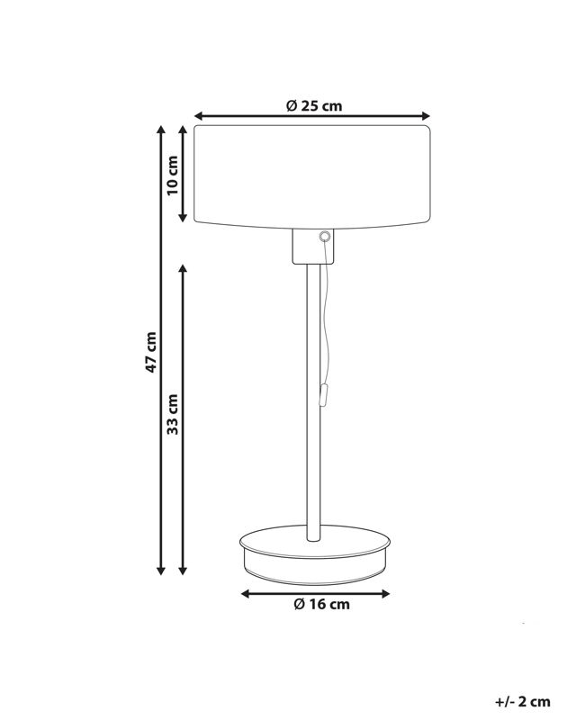 Lampa stołowa Aripo Z portem USB Metal Czarny 1 szt.