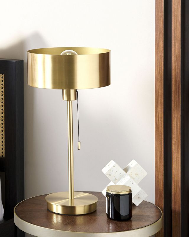 Lampa stołowa Aripo Z portem USB Metal Złoty 1szt.