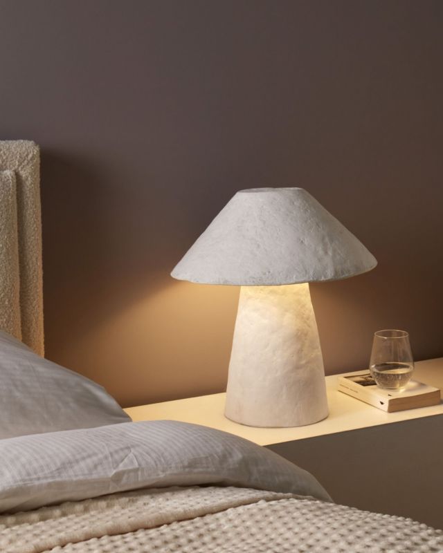 Lampa stołowa Arroyo Papier-mâché Biały 1szt.