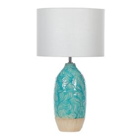 Lampa stołowa Ataba Ceramika Niebieski 1 szt.