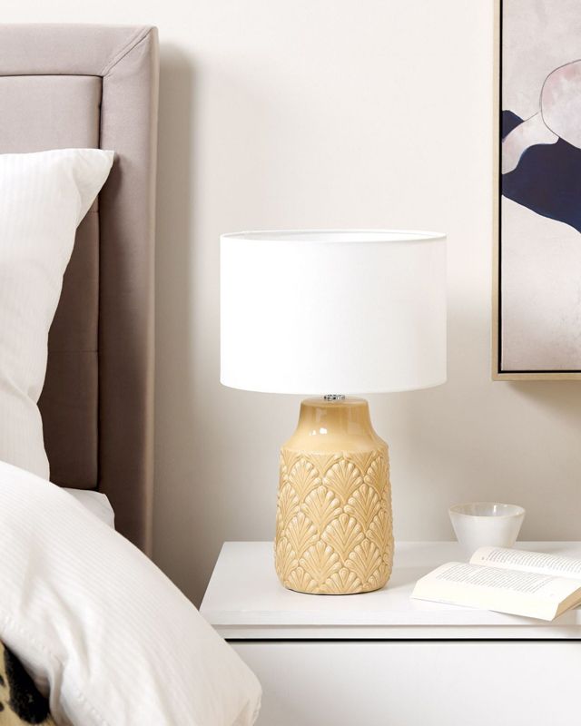 Lampa stołowa Balao Ceramika Żółty 1 szt.