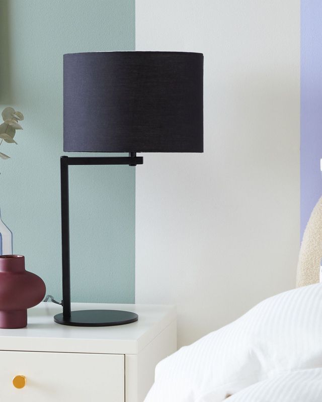 Lampa stołowa Baldwin Metal Czarny 1 szt.