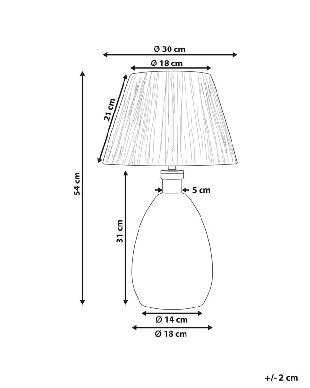Lampa stołowa Blanco Naturalny 1 szt.