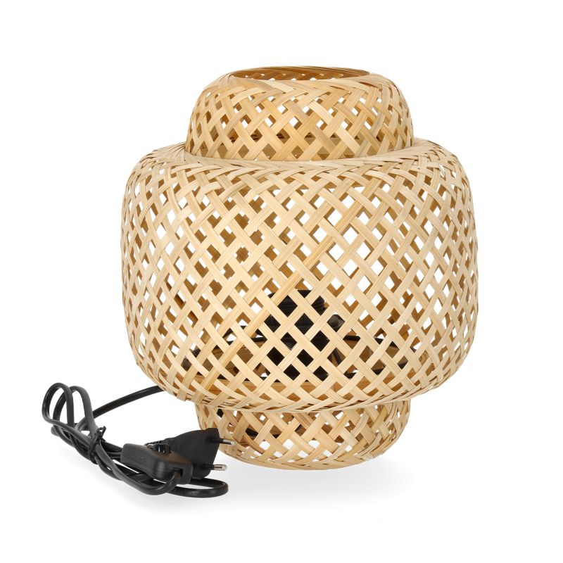 Lampa stołowa Boho Bonn Mini Kobi 22cm pleciona naturalna 1xE27 1szt.