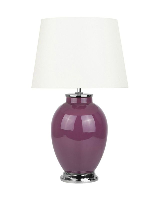 Lampa stołowa Brenta Ceramika Purpurowy 1 szt.