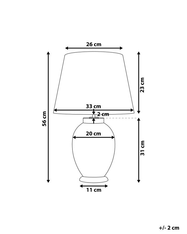 Lampa stołowa Brenta Ceramika Purpurowy 1 szt.