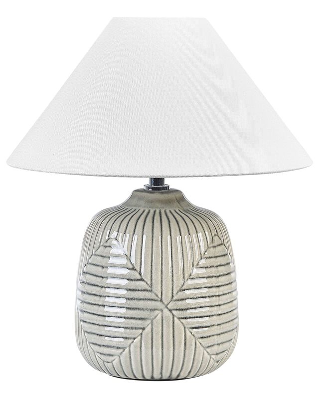 Lampa stołowa Canelles Ceramika Szary 1szt.