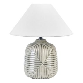 Lampa stołowa Canelles Ceramika Szary 1szt.