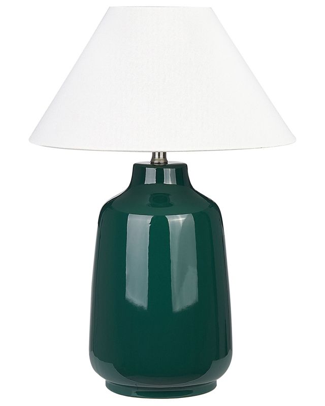 Lampa stołowa Careta Ceramika Ciemnozielony 1 szt.