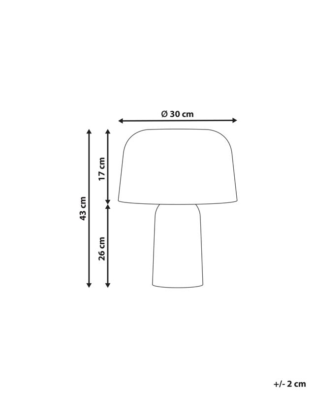 Lampa stołowa Carrasco Papier-mâché Biały 1szt.