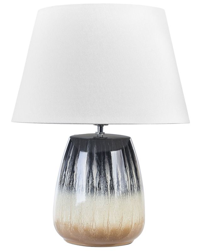 Lampa stołowa Cidra Ceramika Szary 1 szt.