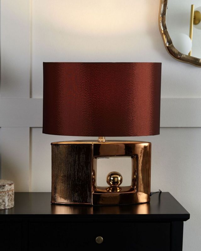 Lampa stołowa Duero Brązowy 1 szt.