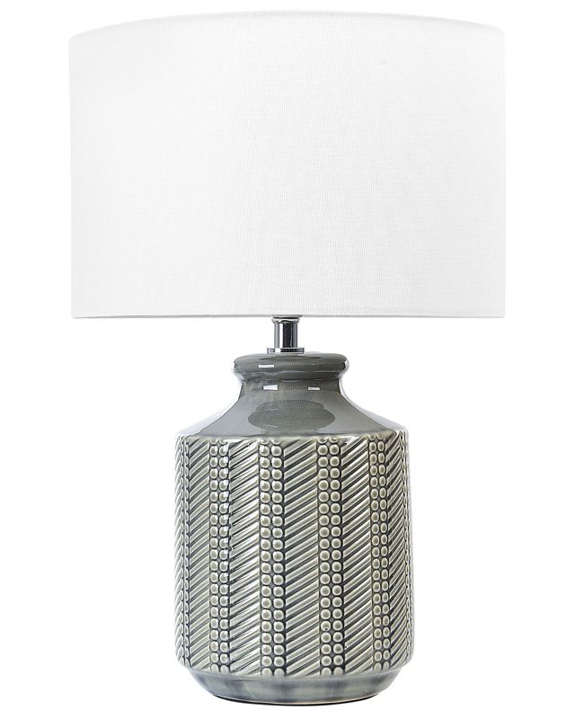Lampa stołowa Esperance Ceramika Szary 1 szt.
