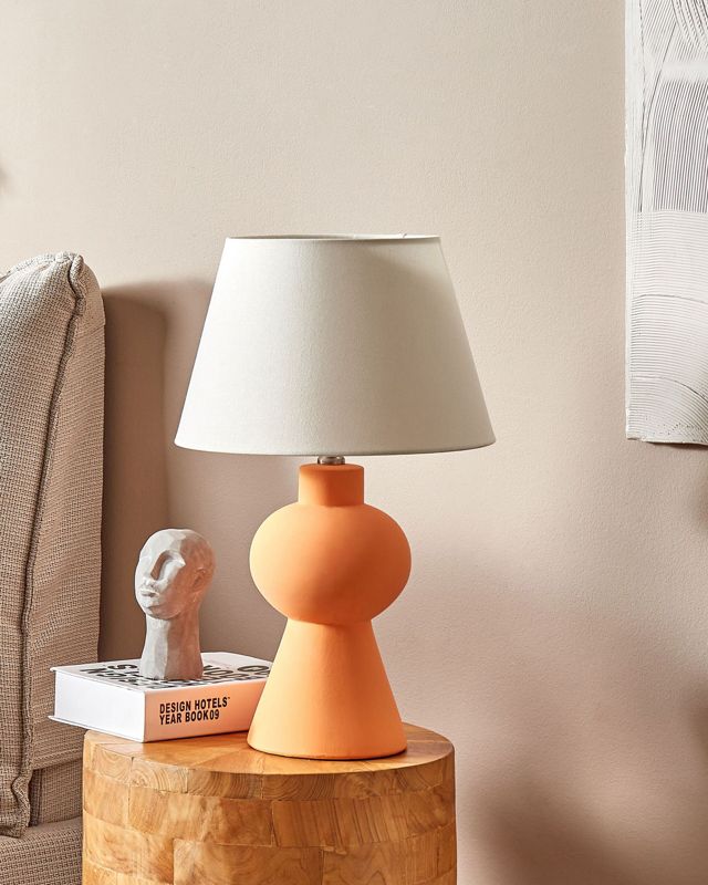 Lampa stołowa Fabilos Ceramika Pomarańczowy 1szt.