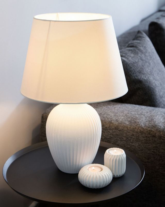 Lampa stołowa Fergus Ceramika Biały 1szt.