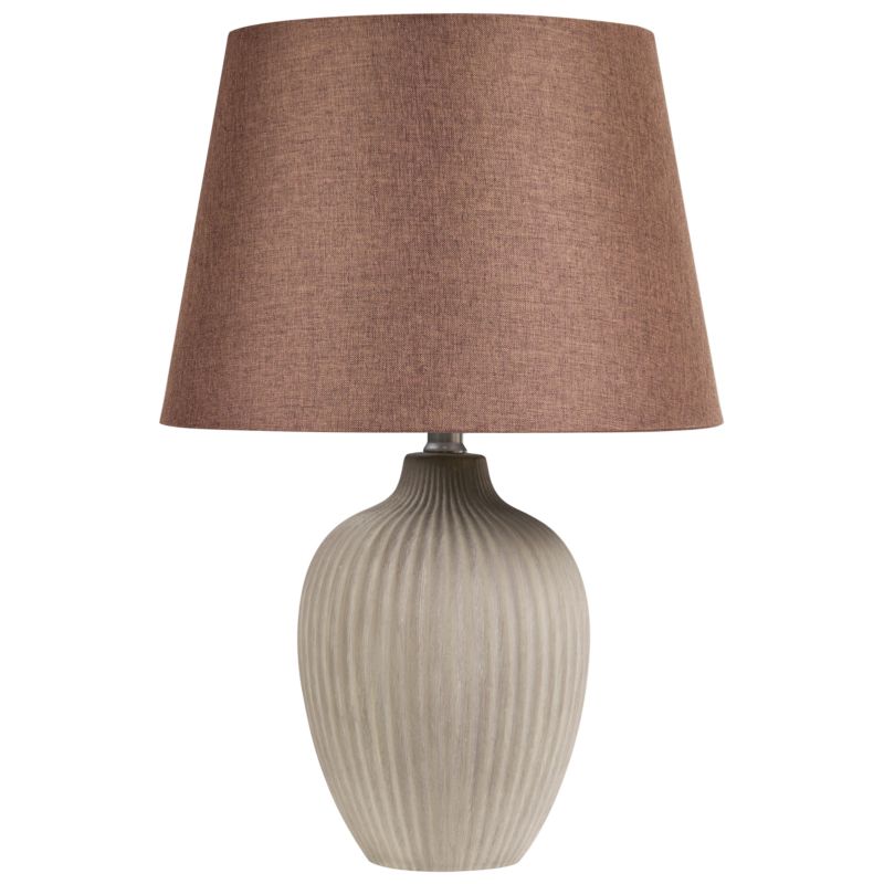 Lampa stołowa Fergus Ceramika Brązowy 1 szt.