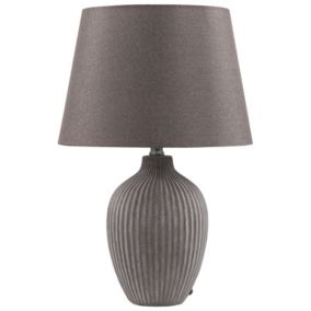 Lampa stołowa Fergus Ceramika Brązowy 1 szt.