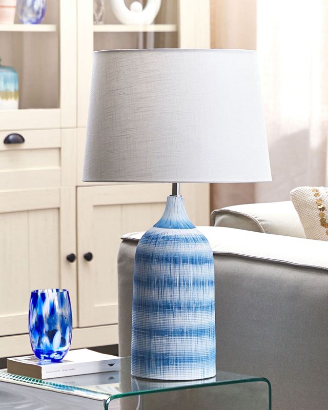 Lampa stołowa Georgina Ceramika Niebieski 1 szt.