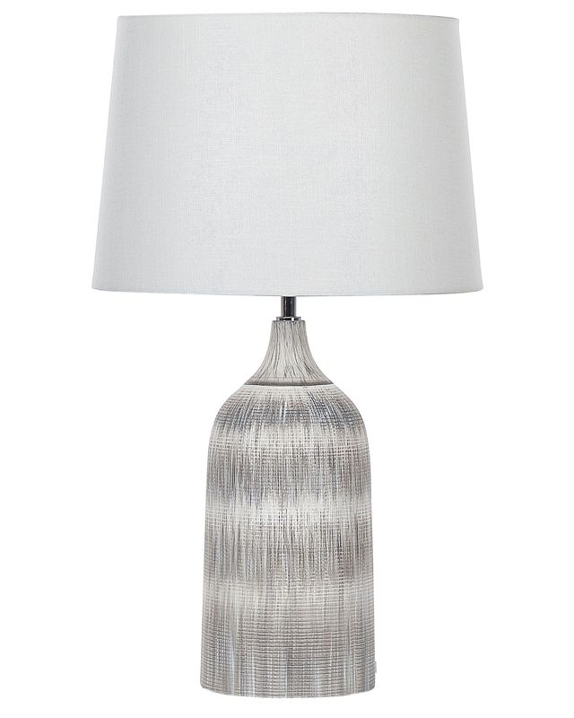 Lampa stołowa Georgina Ceramika Szary 1 szt.