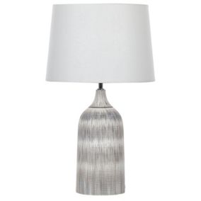 Lampa stołowa Georgina Ceramika Szary 1 szt.