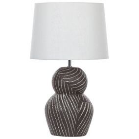 Lampa stołowa Guapore Ceramika Czarny 1 szt.