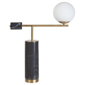 Lampa stołowa Hondo Kamień Czarny 1 szt.
