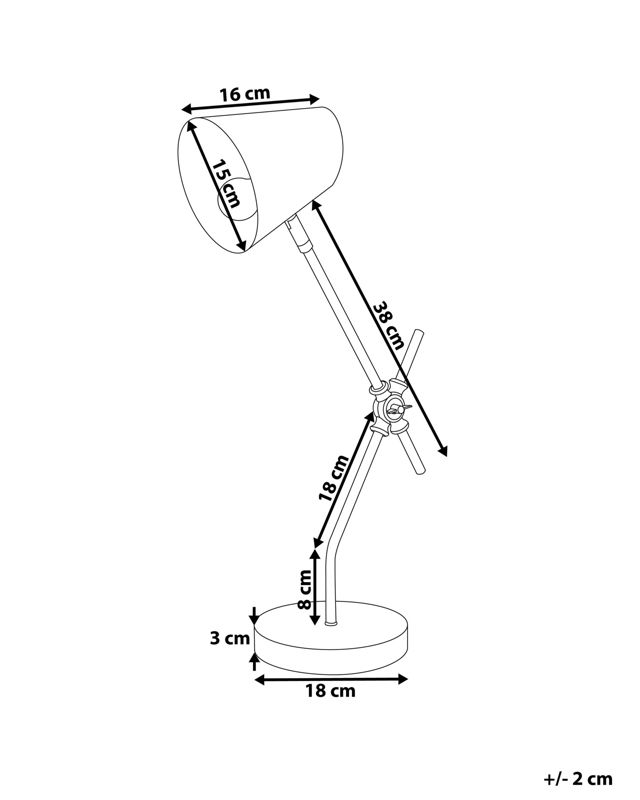 Lampa stołowa Horton Metal Czarny 1 szt.