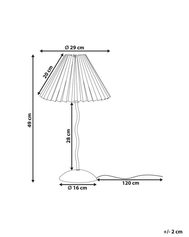 Lampa stołowa Jikawo Metal Biały 1szt.