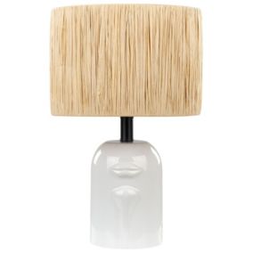 Lampa stołowa Jubones Ceramika Naturalny 1szt.