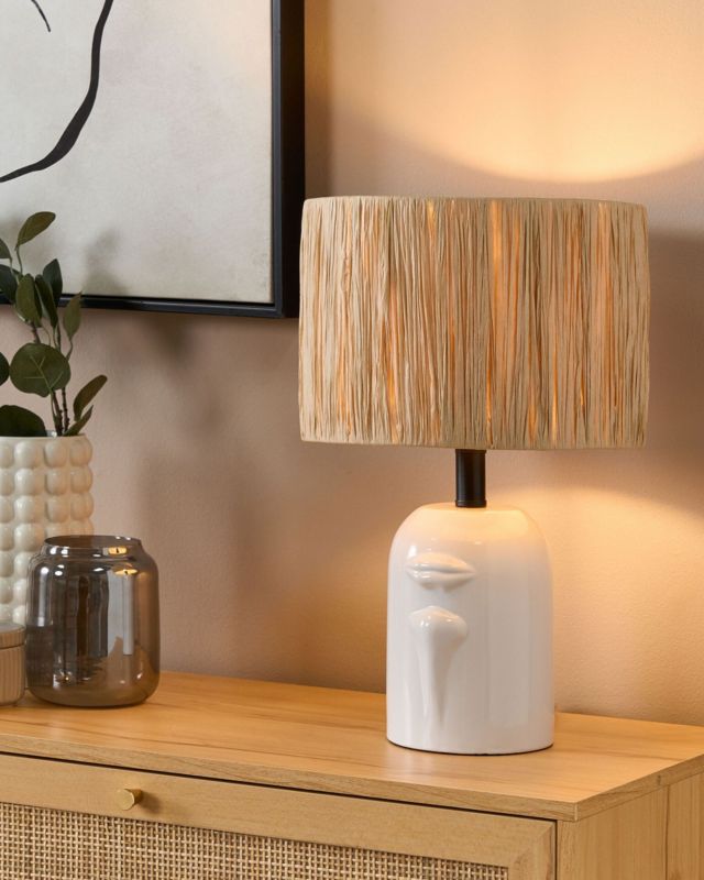 Lampa stołowa Jubones Ceramika Naturalny 1szt.