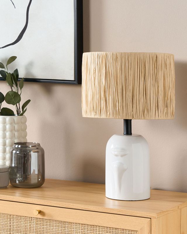 Lampa stołowa Jubones Ceramika Naturalny 1szt.