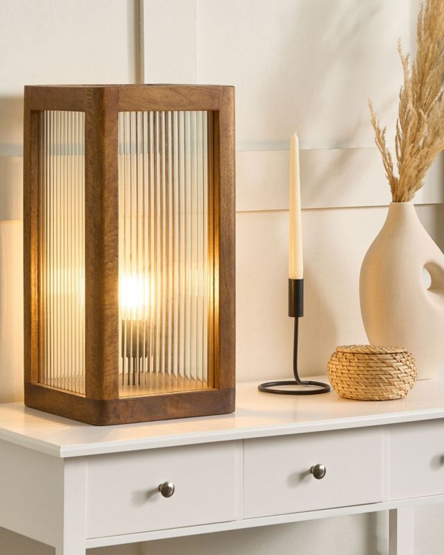 Lampa stołowa Kolidam Jasne drewno 1 szt.