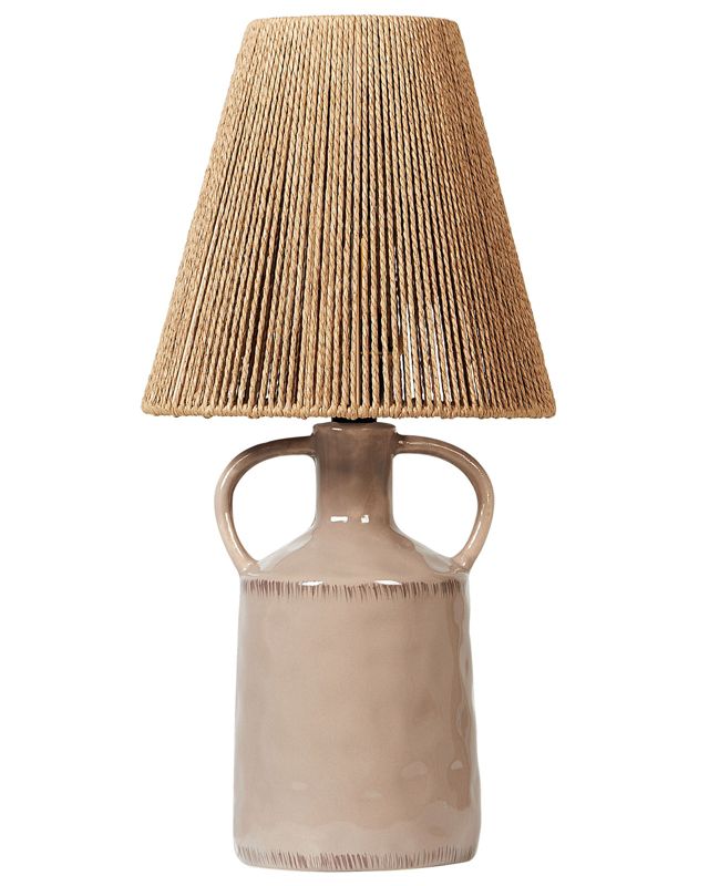 Lampa stołowa Larissos Ceramika Beżowoszary 1 szt.