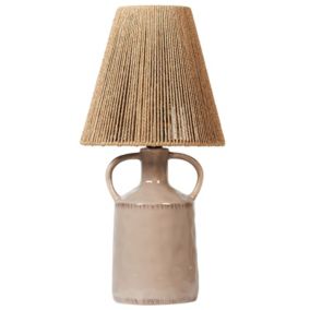 Lampa stołowa Larissos Ceramika Beżowoszary 1 szt.