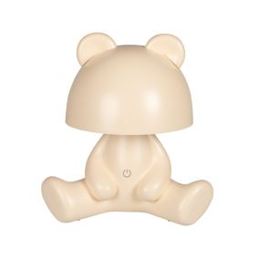 Lampa stołowa LED LightLogic LL BEAR DIM CR 66363 nocna dla dzieci biurkowa kremowa USB miś 1 szt.